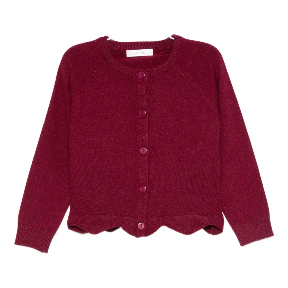 Кардиган с волнообразным краем