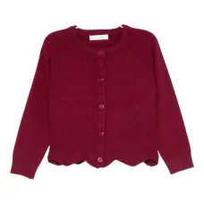 Кардиган с волнообразным краем