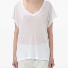 Футболка с короткими рукавами и V-образным вырезом