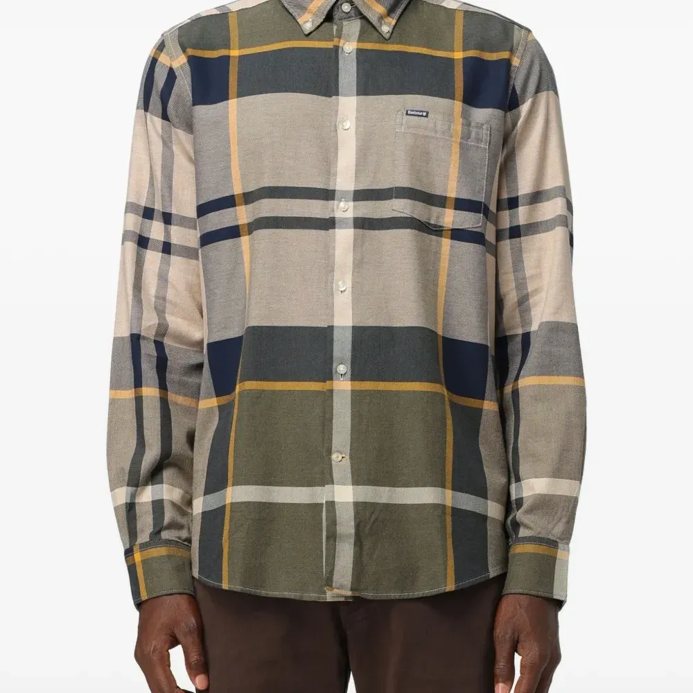 Клетчатая рубашка с карманом Dunnon