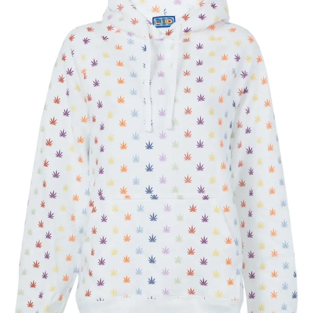 Свитер с капюшоном и принтом