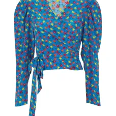 Блузка Odalys с объемными рукавами и цветочным принтом Блузка Odalys с объемными рукавами и цветочным принтом