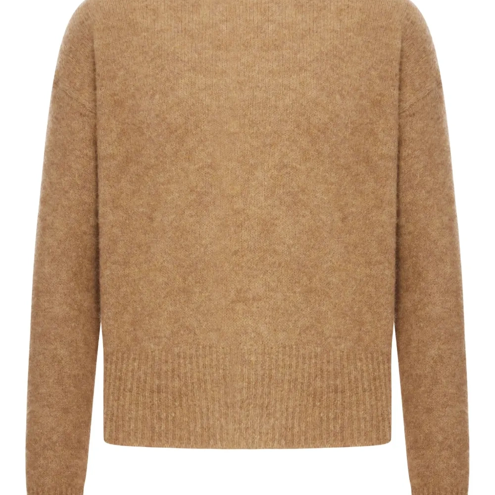 Свитер с круглым вырезом и логотипом