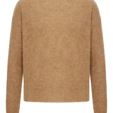 Свитер с круглым вырезом и логотипом