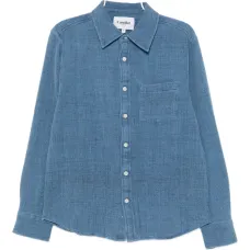 Вафельная рубашка с пигментным окрашиванием Вафельная рубашка с пигментным окрашиванием