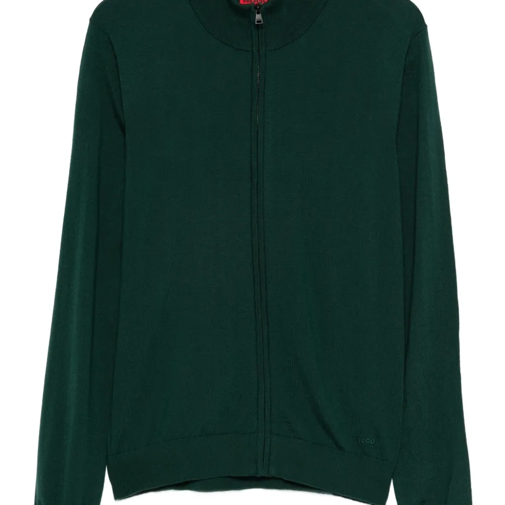 Кардиган на молнии с воротником-стойкой