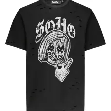 Футболка Soho с эффектом потертости