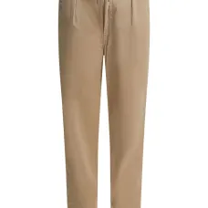 Плиссированные брюки на завязке