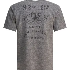 Футболка с принтом и круглым вырезом