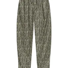 Брюки с кулиской и узором