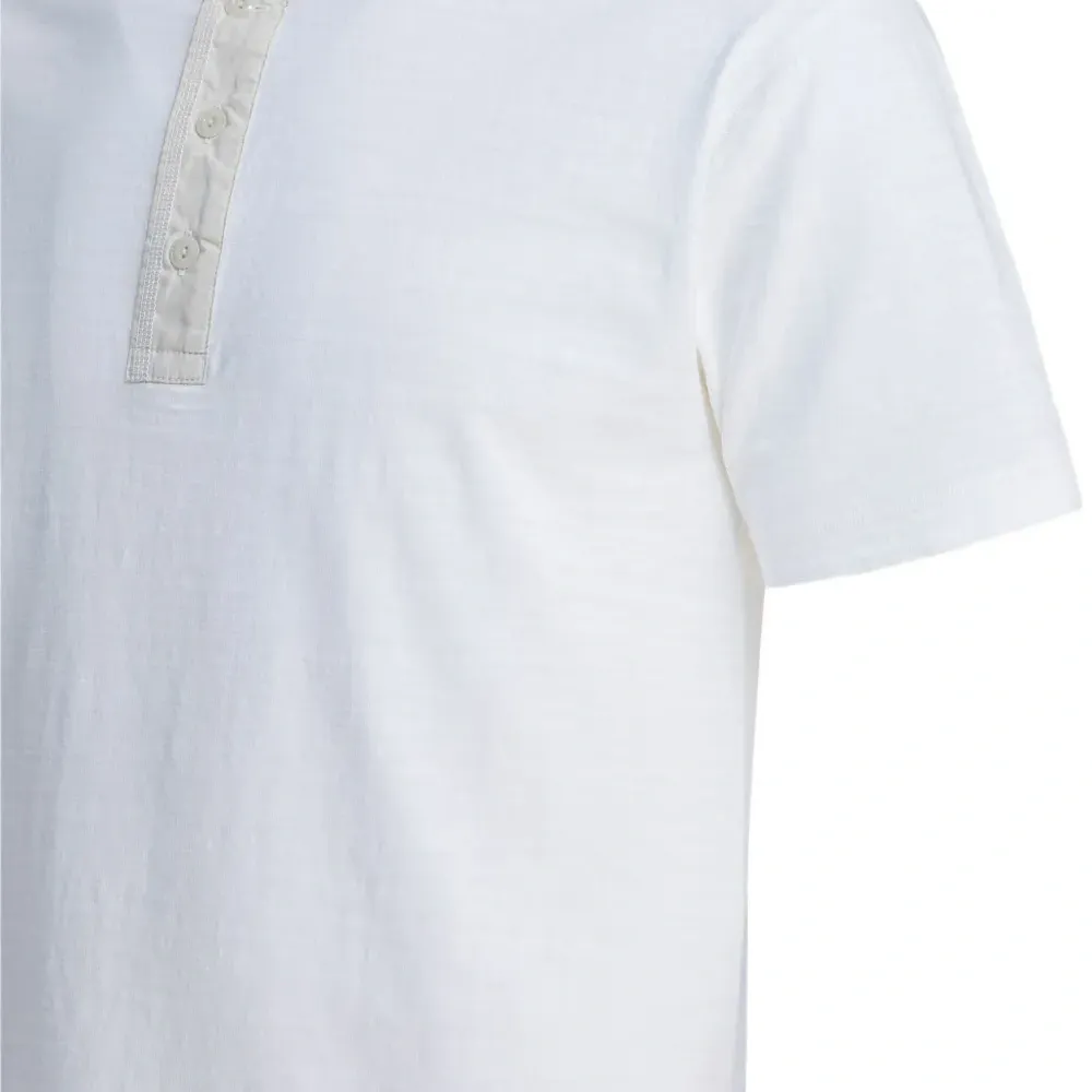 Хлопковая футболка Henley