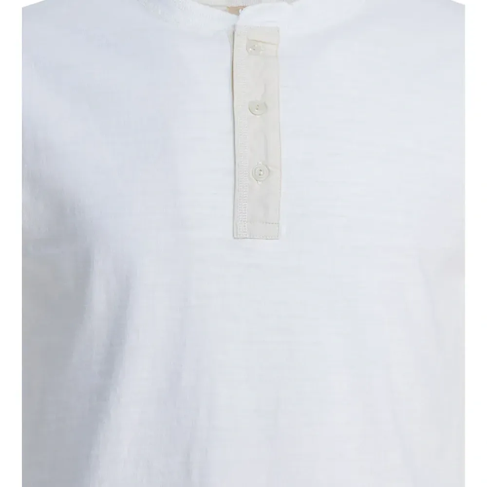 Хлопковая футболка Henley