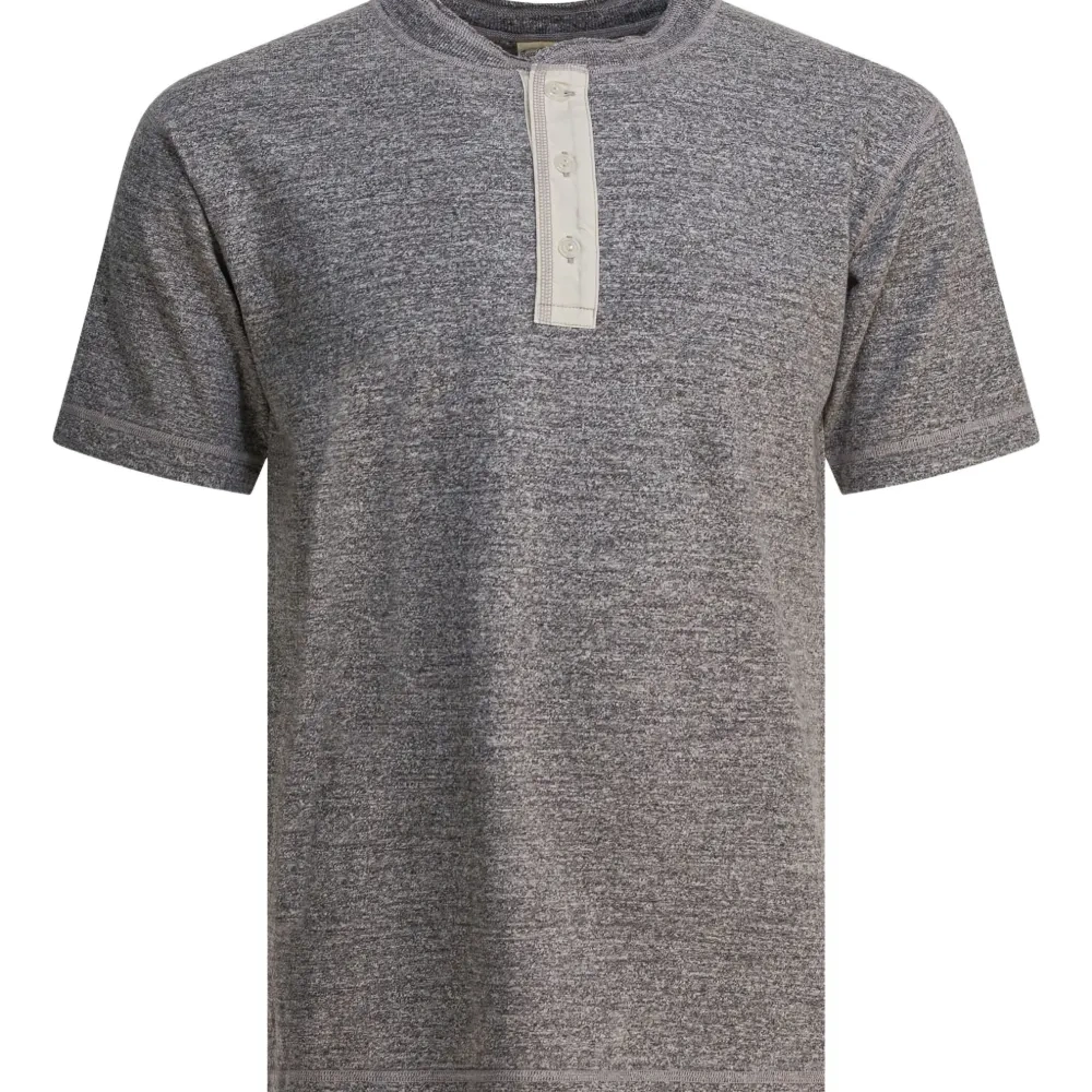 Хлопковая футболка Henley