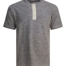 Хлопковая футболка Henley