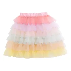 Многоярусная юбка из тюля