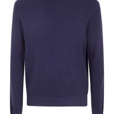 Трикотажный свитер с круглым вырезом