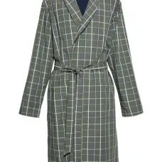 Клетчатый халат с поясом Клетчатый халат с поясом