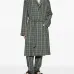Клетчатый халат с поясом