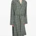 Клетчатый халат с поясом