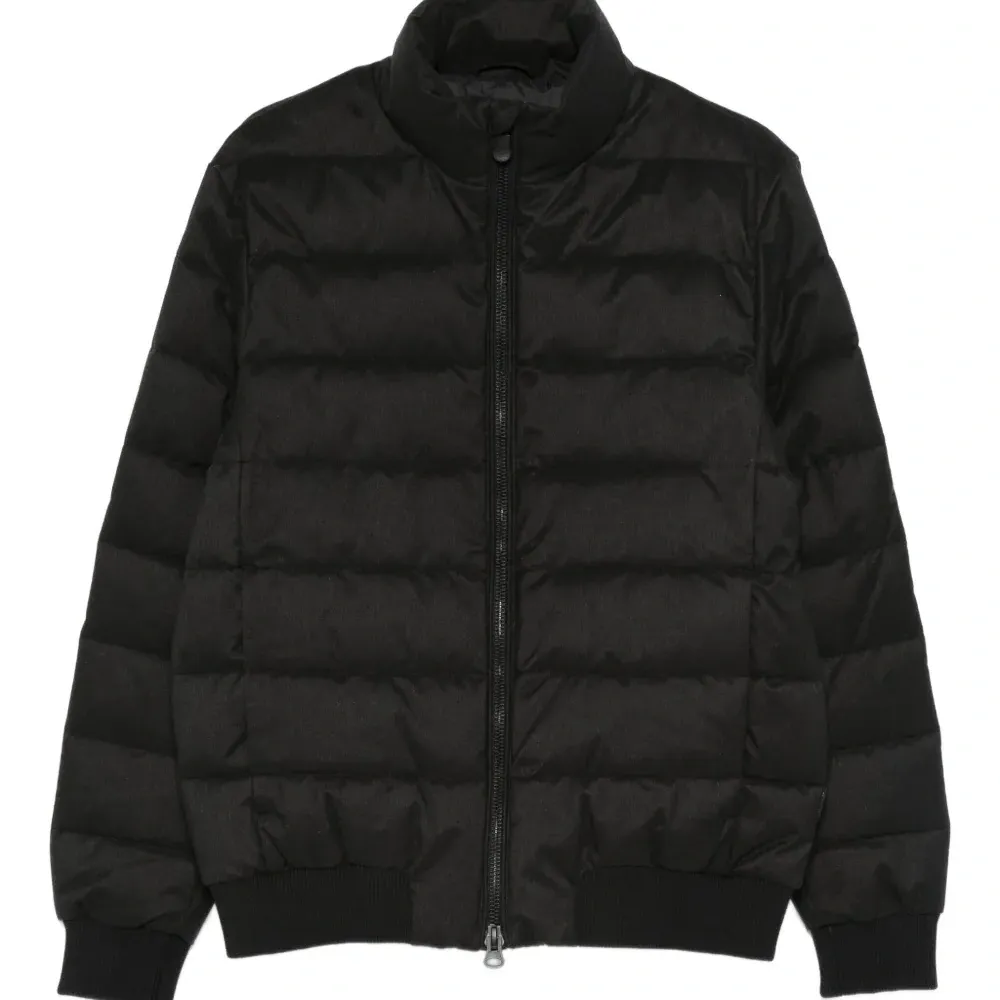 Стеганый свитер на молнии