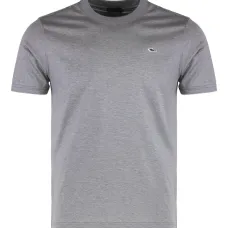 Футболка с вышитым логотипом и круглым вырезом