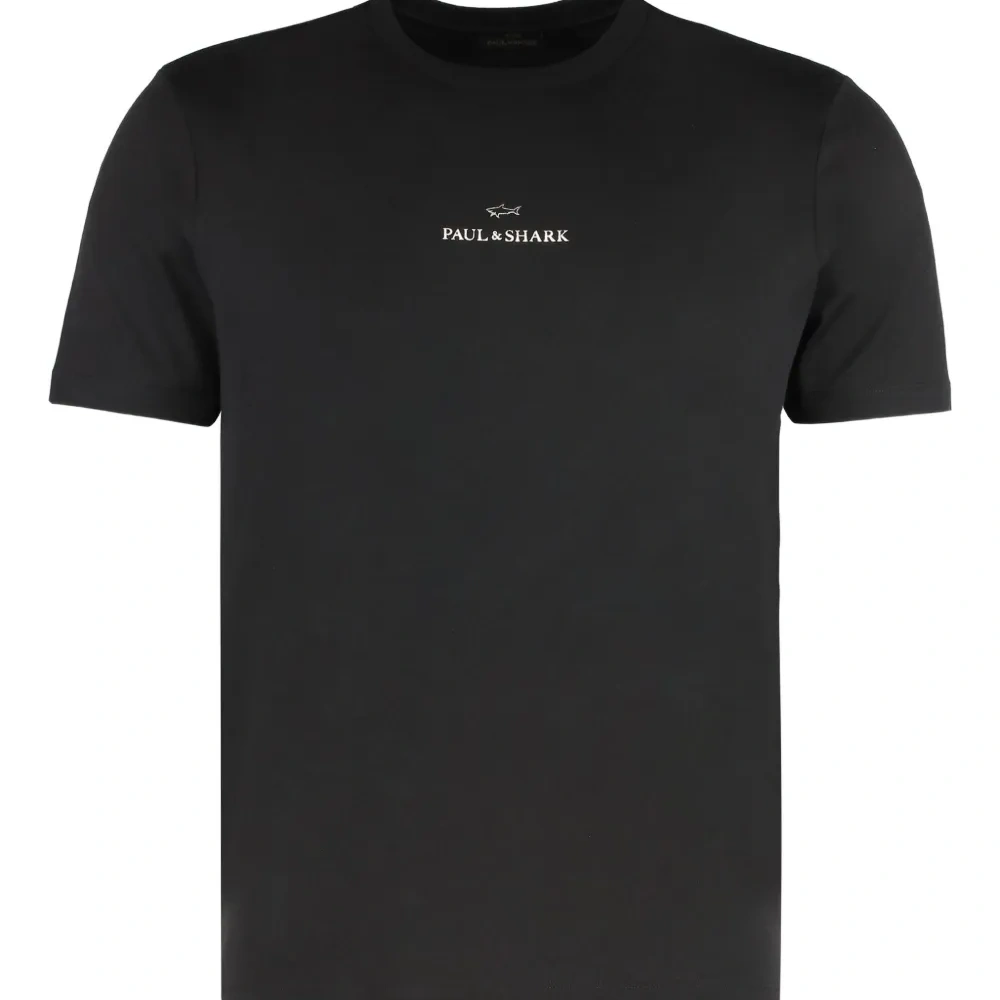 Футболка с логотипом и круглым вырезом