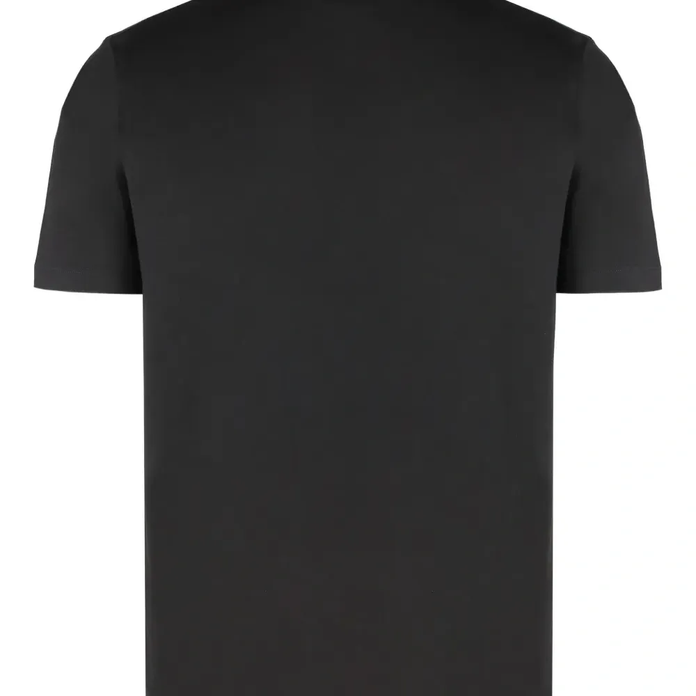 Футболка с логотипом и круглым вырезом