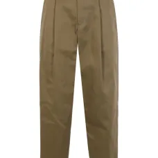 Брюки прямого кроя со складками