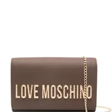 Сумка через плечо с цепочкой и логотипом