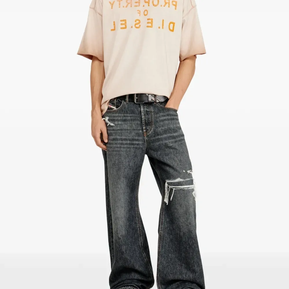 Футболка T-Look с необработанным краем