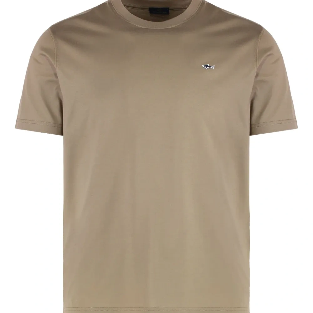 Футболка с круглым вырезом и логотипом