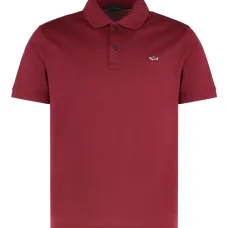 Поло с короткими рукавами и вышивкой логотипа