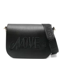 Сумка через плечо с заклепками и вышитым логотипом