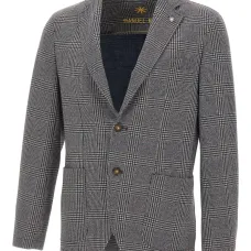 Пиджак в узор "гусиная лапка"