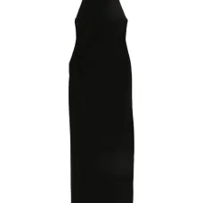 Платье с халтером и драпировкой