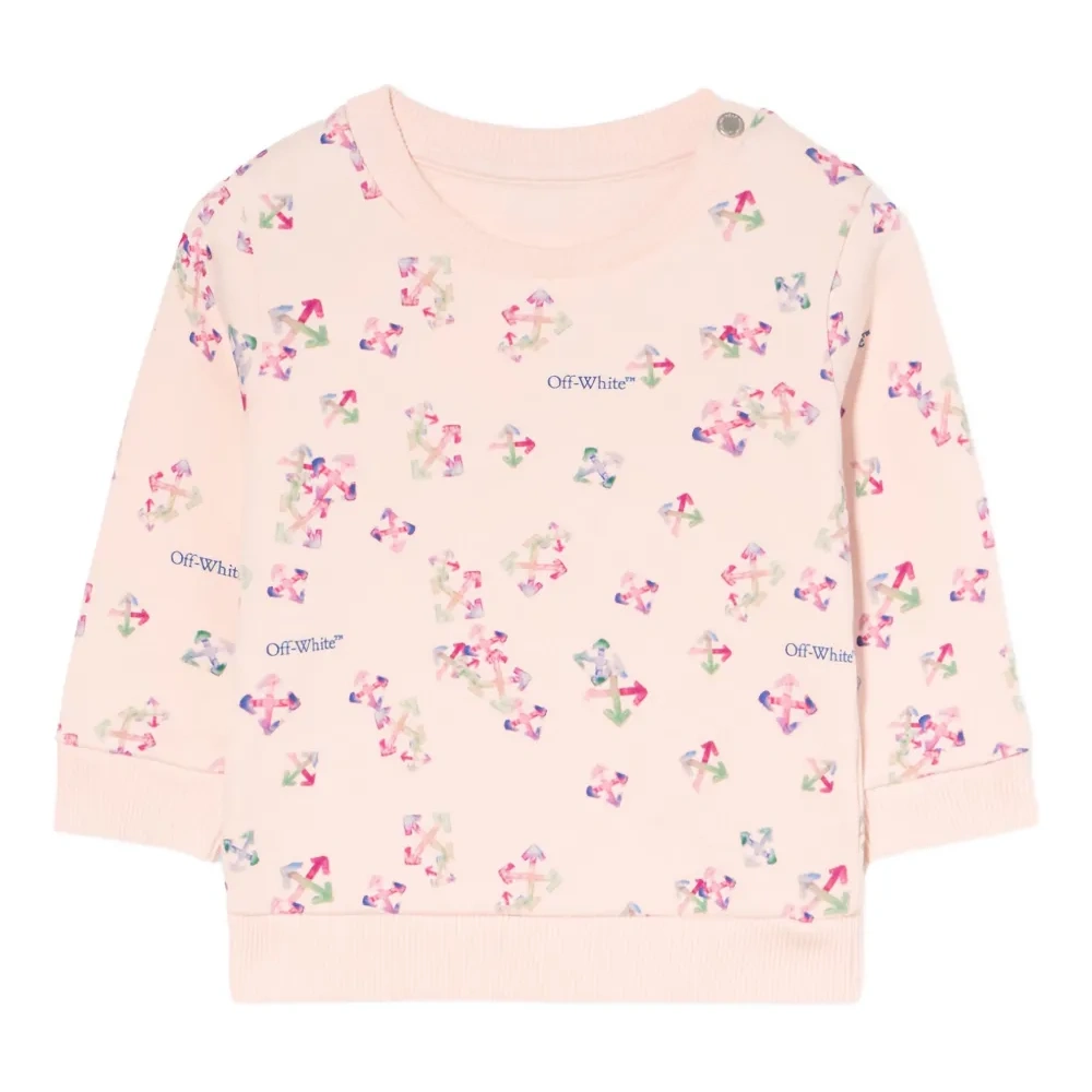 Свитшот с круглым вырезом и логотипом Arrow по всей поверхности