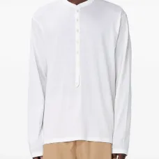 Футболка с длинными рукавами и пуговицами