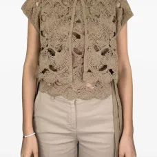 Блузка рыхлой вязки