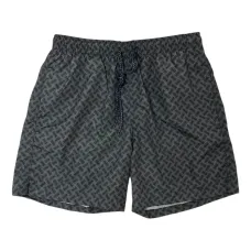 Плавки-шорты с кулиской и узором