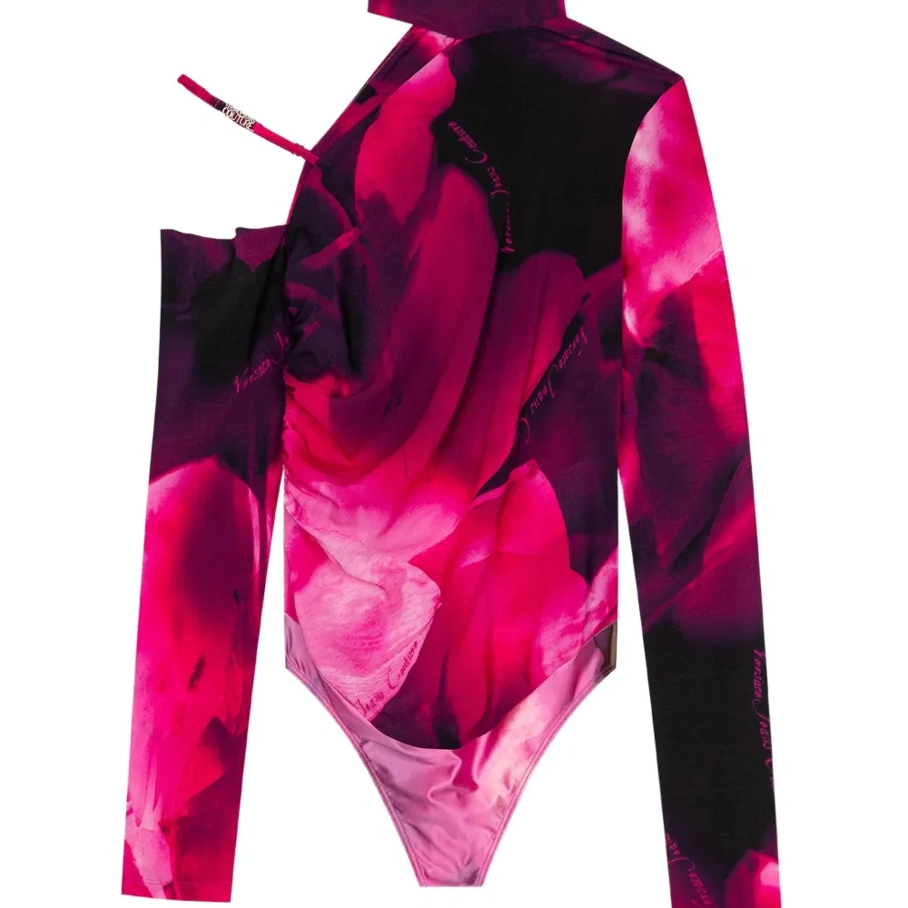 Боди с цветочным принтом