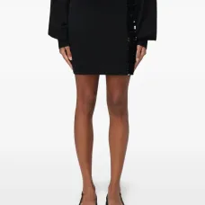 Мини-юбка с отделкой пайетками