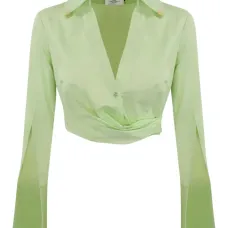 Топ с разрезами на рукавах