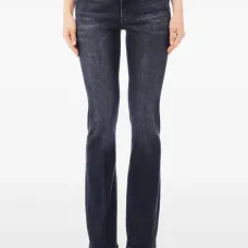 Джинсы с эффектом потертостей