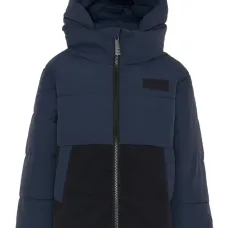 Куртка с капюшоном и цветными вставками