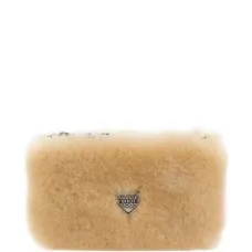 Портмоне на молнии из овчины