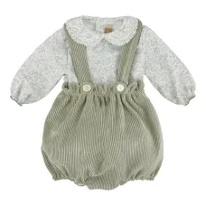 Комплект боди с цветочным узором