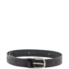 Ремень с цветочным узором и украшением в виде заклёпок