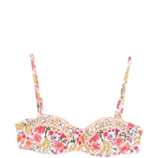 Бикини-топ с косточками и принтом бананов