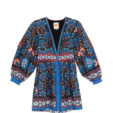 Мини-платье Latina с V-образным вырезом и шарфом