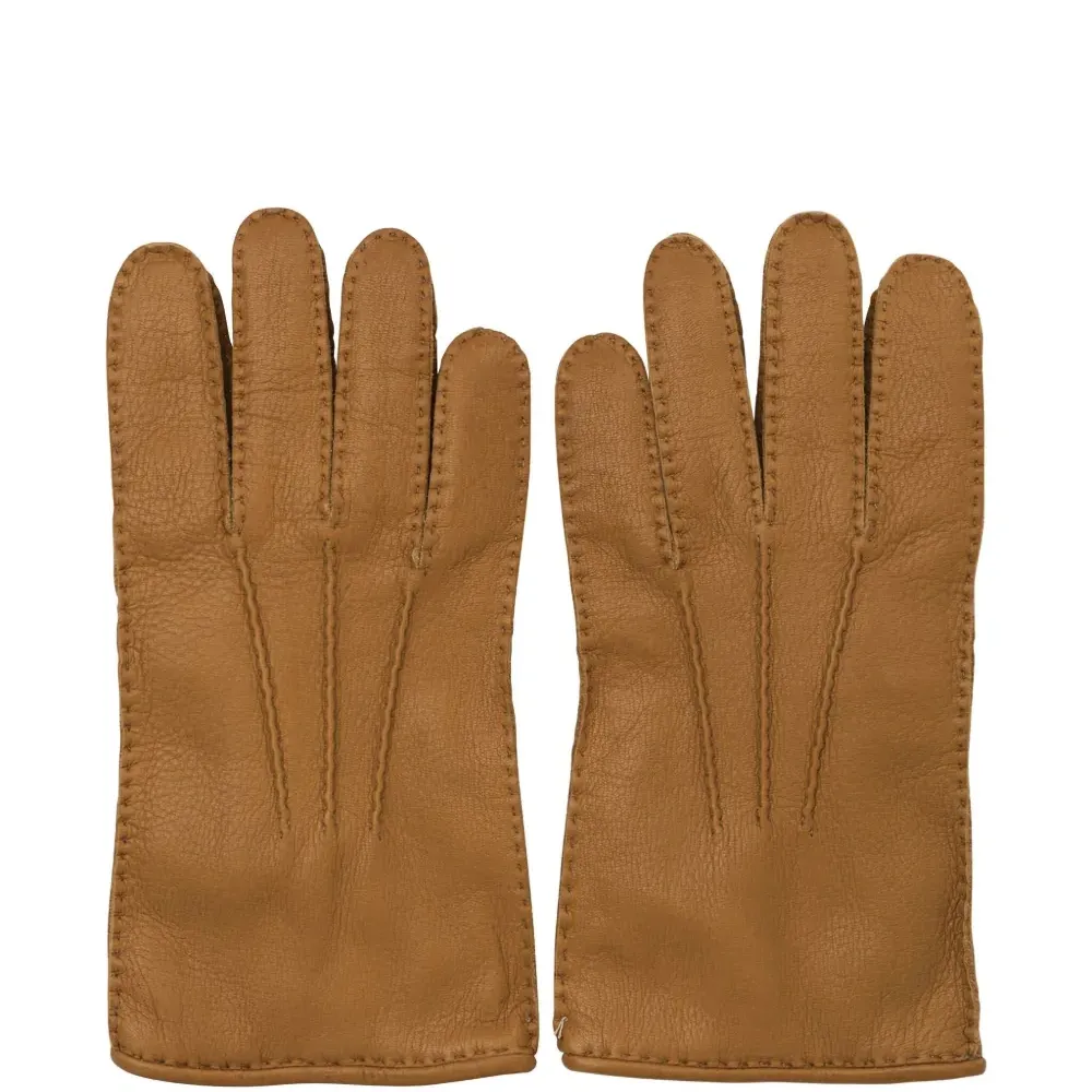 Перчатки из прошитой кожи